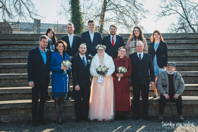 Skupinové foto Svatba