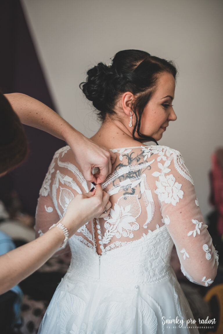 Svatební focení nevěsty