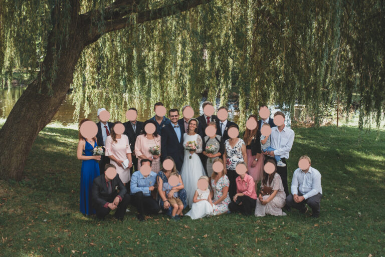 Společné svatební foto