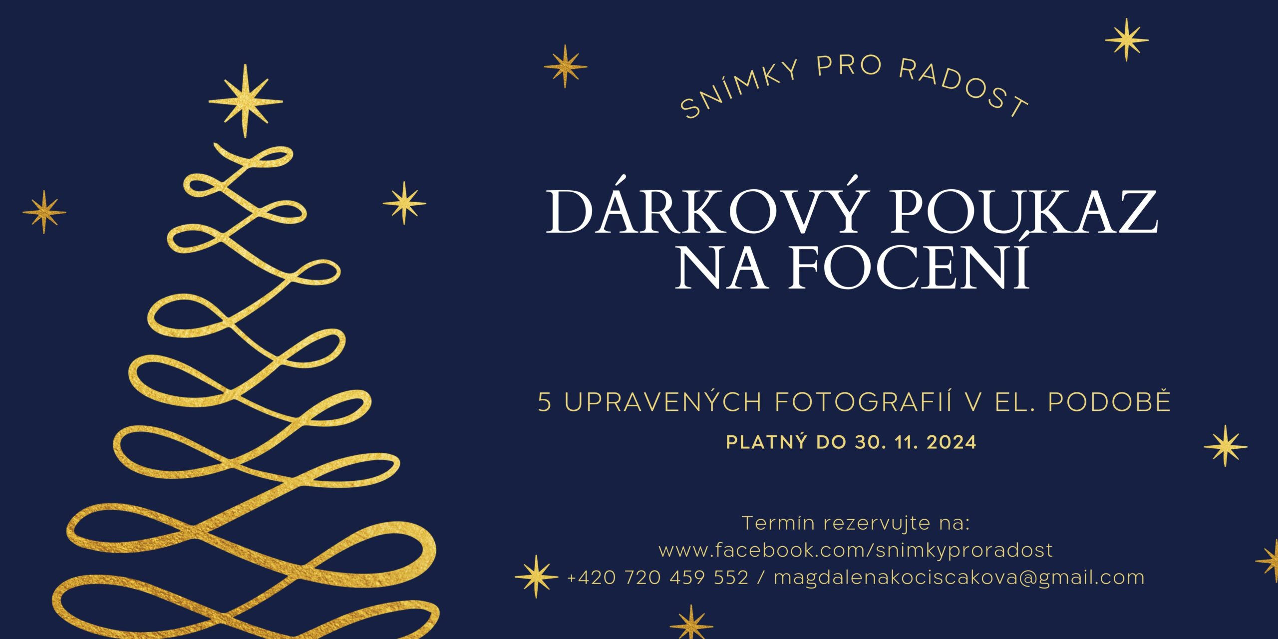 Dárkový poukaz na focení Snímky pro radost