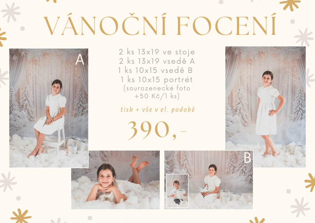 nabídka vánočního focení ve škole