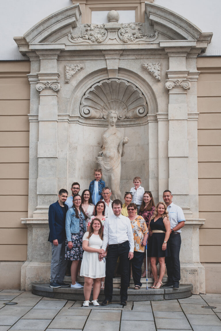 společná svatební fotografie