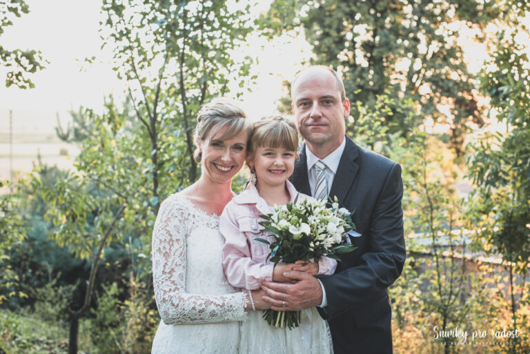 rodinná svatební fotografie