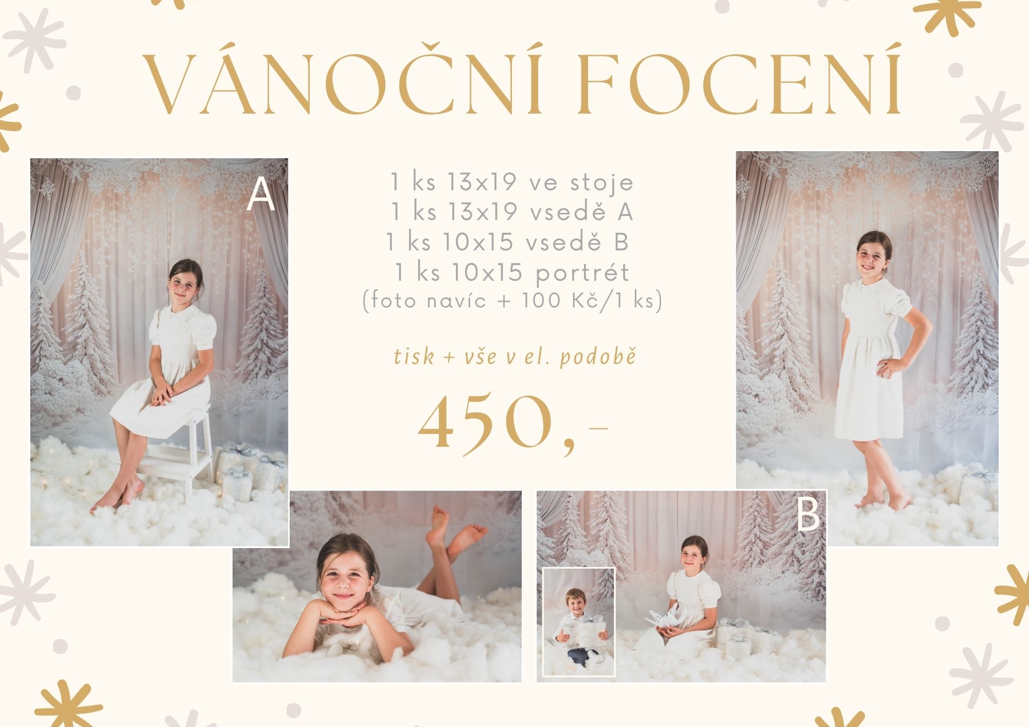Vánoční focení ve školce a škole